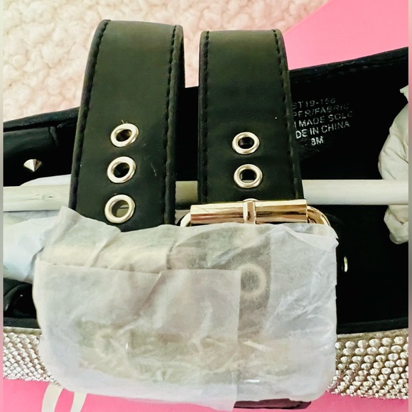 NIB Dolls Kill Sugar Thrillz Petty Princess Bling Flats w/ Criss Cross Buckle - Picture 13 of 17